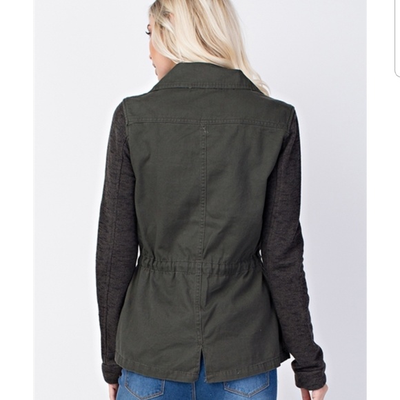 LAST 1!🍁Green Gray Anorak Utility Jacket - Picture 5 of 7